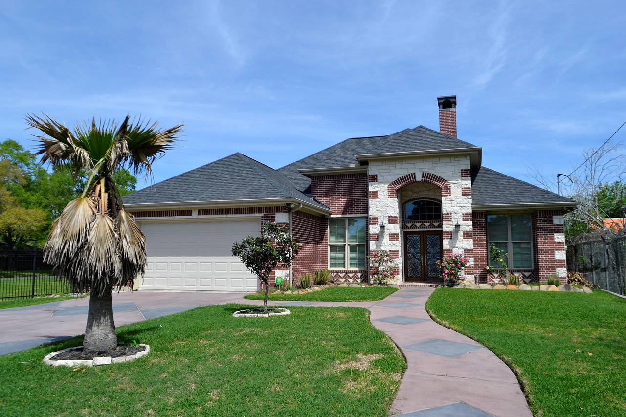 lawn, tree, house, grass, luxury, summer, architecture, outdoors, home, garden, family home, houston, texas, real-estate, lifestyle, plant, residential, dwelling, lawn care, garage, front yard, blue sky, path, brick house, window, brick, chimney, white, brown, blue skies, clear skies, partly cloudy, success, retire, retirement, investment, casa, bright, sunny, blue, green, exotic plant, tropical plant, tropics, fine, refined, nature, spring, landscape, sunlight, environment, fresh, scenic, sky, day, paved, building, estate, houston texas, neighborhood, structure, trees, yard, abode, usa, contemporary, housing, foyer, exterior, shade, black, roofing, 2000, 1990, residence, upscale, spacious, entrance, expensive, luxurious, own, rent, mortgage, insurance, claim, siding, property, suburbs, living, real, wealth, realty, style, comfortable, design, front